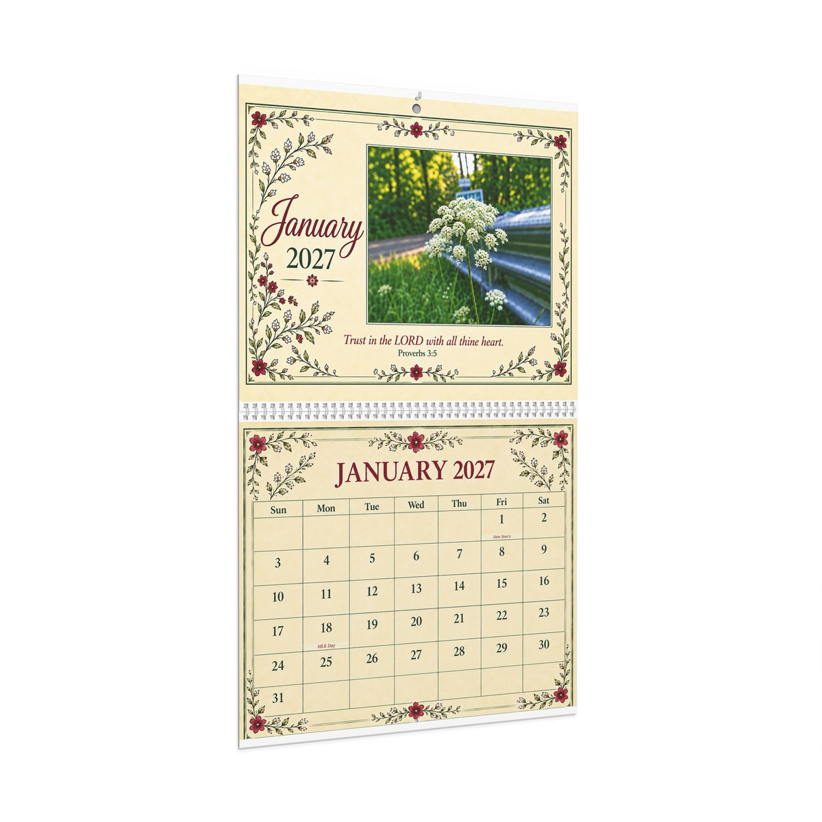 Smoky Mountain Wildflowers and Backroads 2027 Wall Calendar