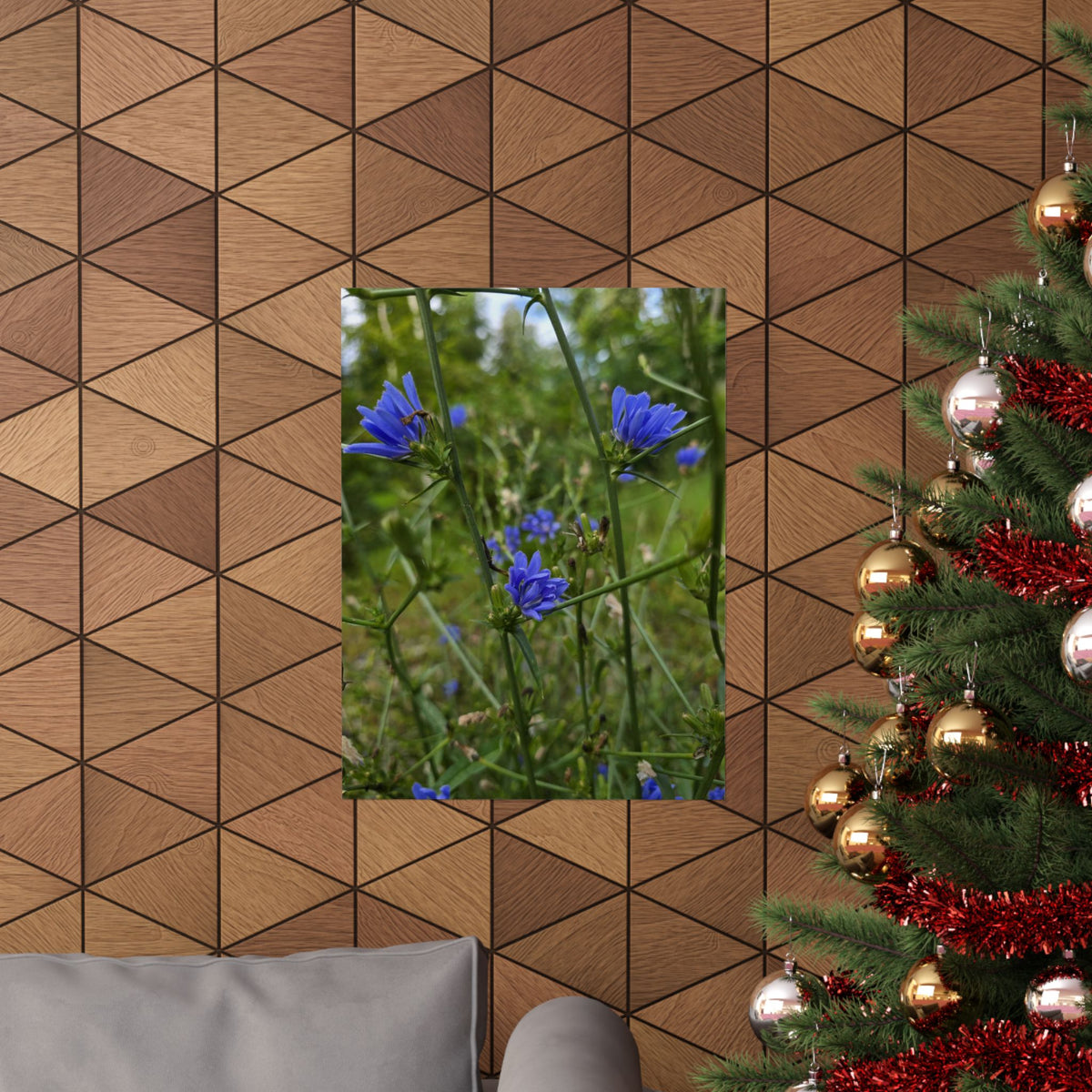 Chicory — Blue Ridge Wildflowers Poster